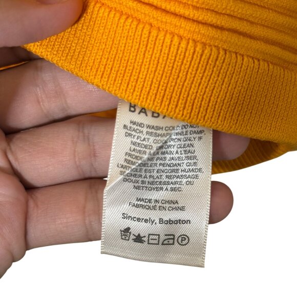 Babaton ribbed cropped tank top orange women's size S - Picture 4 of 5